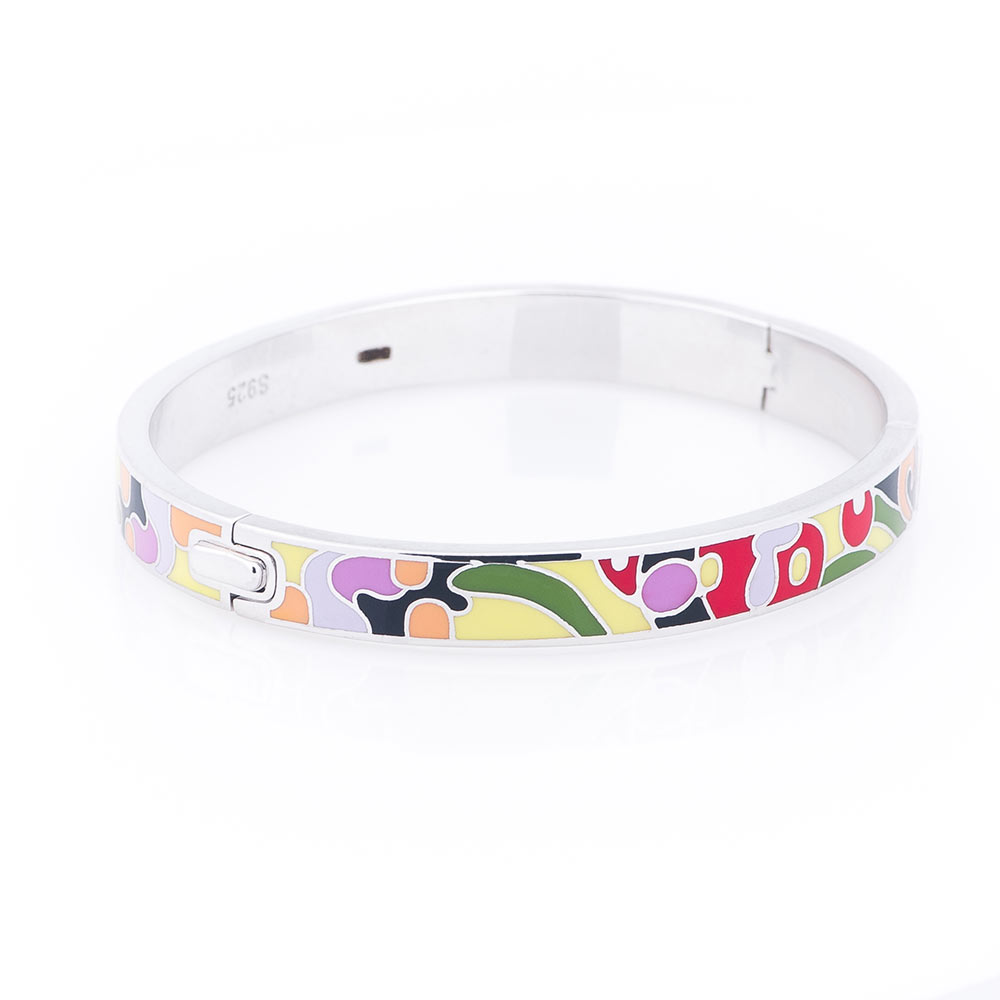 

Серебряный браслет ОНИКС с эмалью (вес 24 г) модели пр-141186-24,0