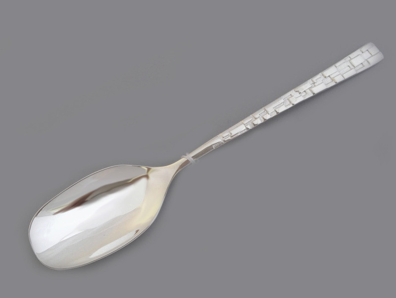 

Серебряная десертная ложка Silver4u Шахматка