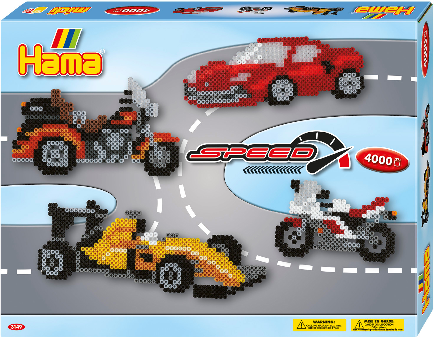 

Термомозаика Hama Midi Большой набор Скорость 5+ (028178031497) (3149)