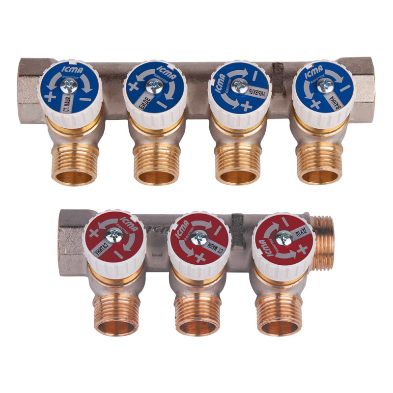 

Коллектор Icma 1" 2 выхода №229