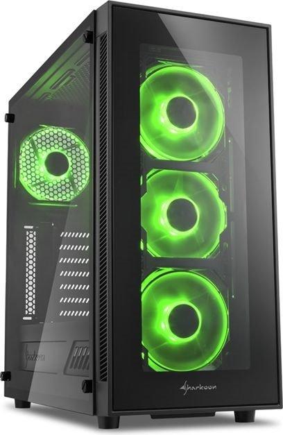 

Корпус ПК SHARKOON TG5 green