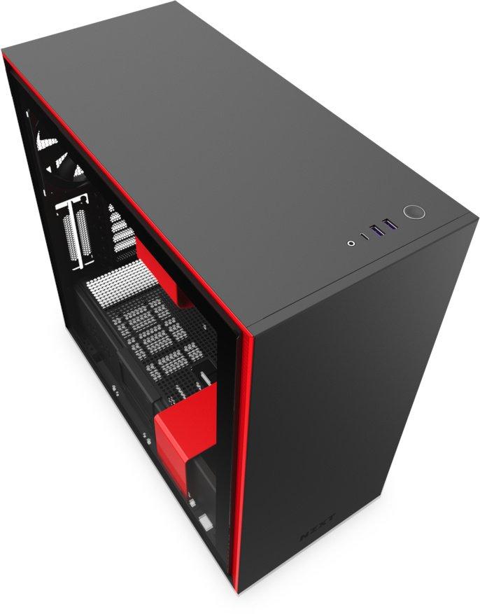 

Корпус ПК NZXT H710 Czarno-red