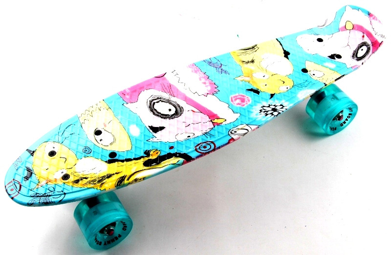 

Скейтборд, Пенни борд Penny 09 "Cool cat-2" Светящиеся колеса