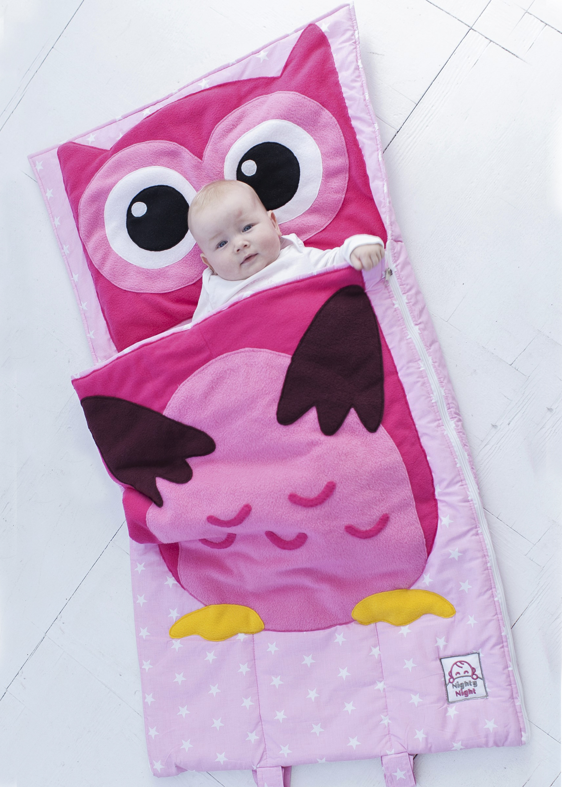 

Спальний мішокдитячий, сліпик Nighty Night Совушка XL 200х90 см