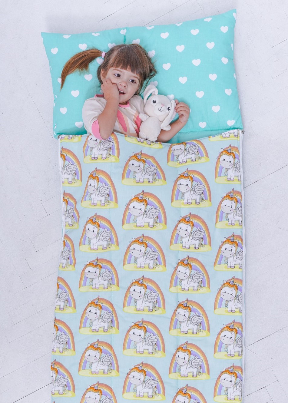 

Спальний мішок дитячий, сліпик Nighty Night Райдужні Єдиноріжки L 170х70 см