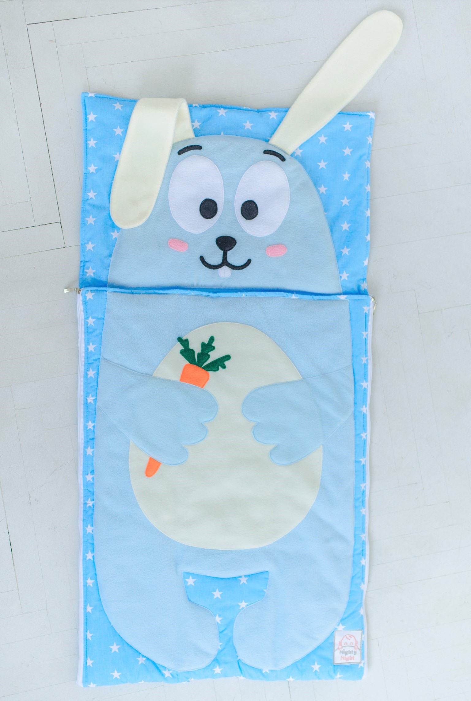

Спальный мешок детский, слипик Nighty Night Зайчик S 120х60 см
