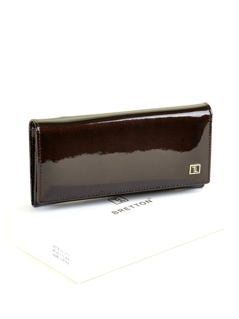 

Женский кожаный кошелек BRETTON 9248 dark-coffee