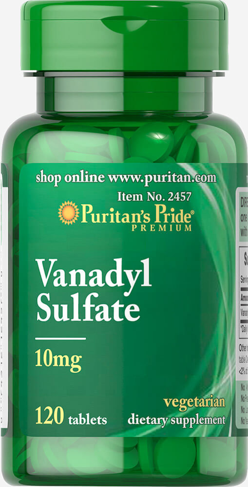 

Для профилактики иммунной системы Puritan's Pride Vanadyl Sulfate 10 mg 120 Tablets