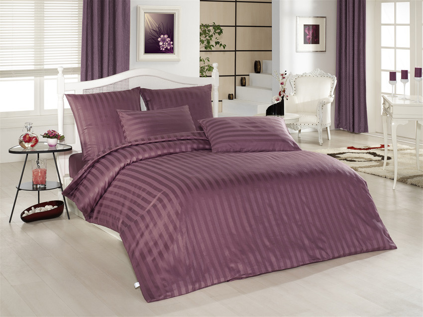 

Постельное белье Altinbasak сатин жаккард однотонный gulkurusu 160x220-2 шт семейное