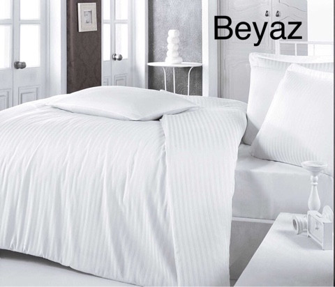 

Постельное белье Altinbasak сатин жаккард однотонный beyaz 200x220 евро