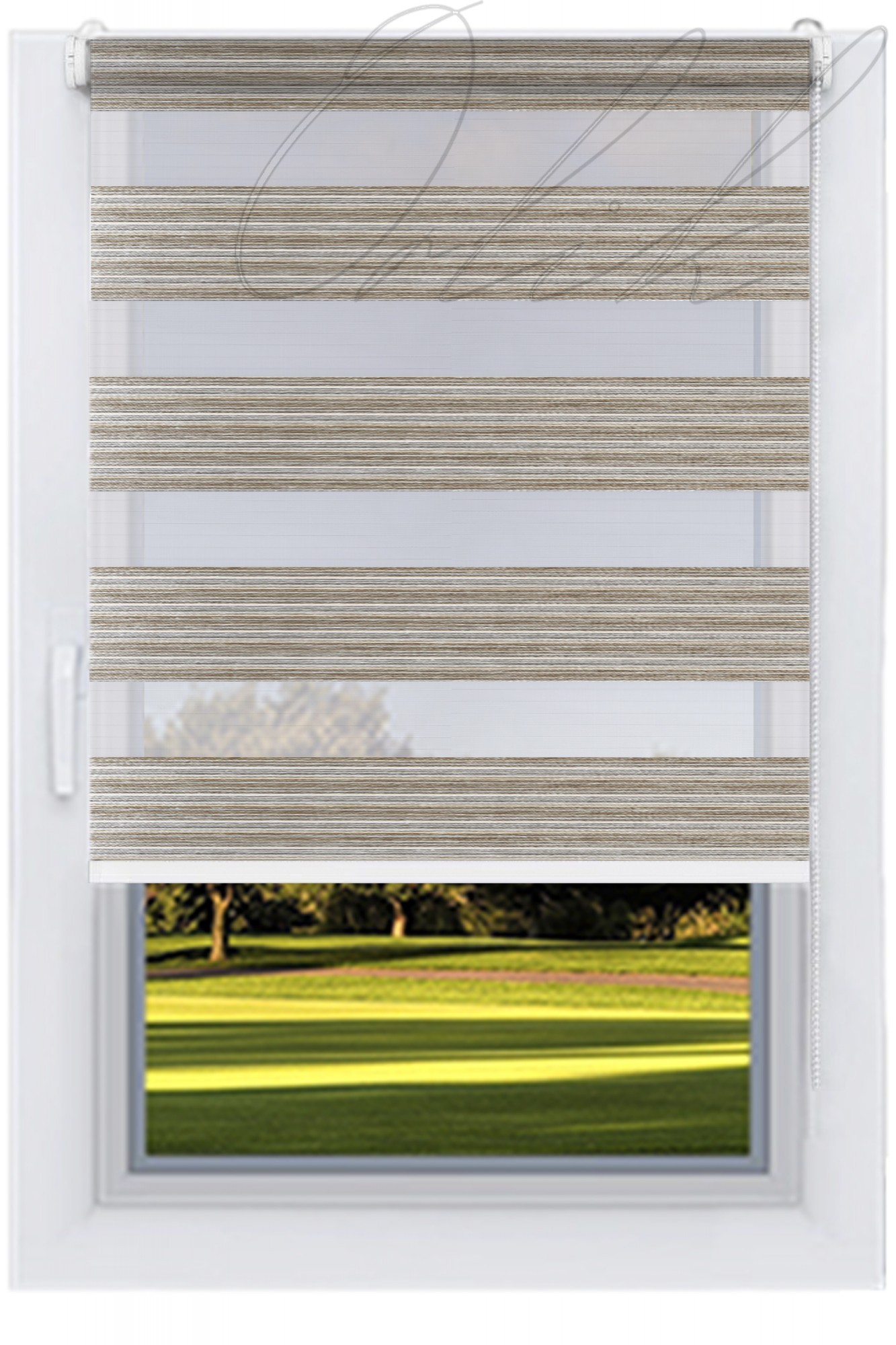 

Ролета тканевая DECOLUX 65х200 Меланж Антик Д-Н вал 19 белый