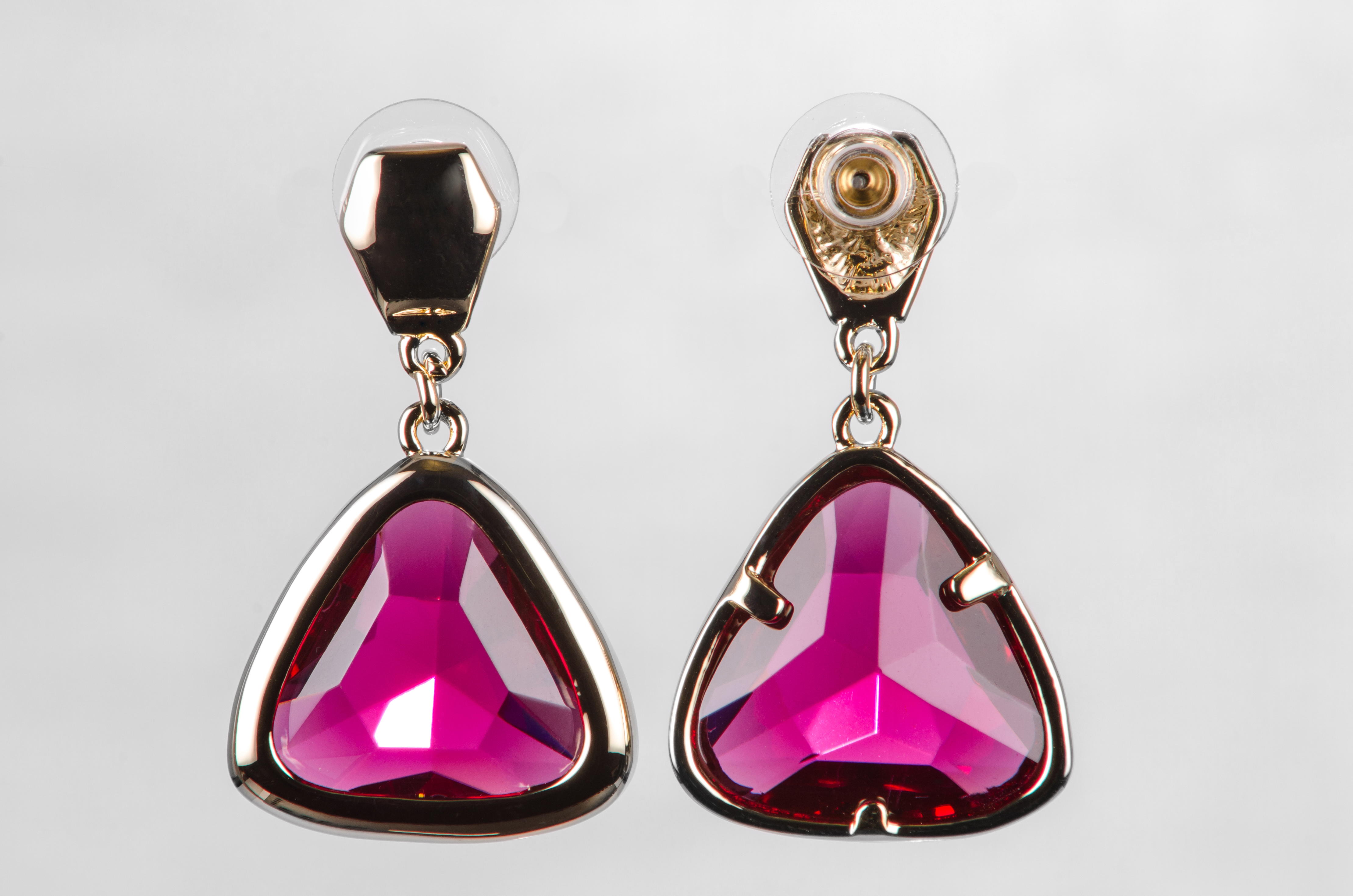

Серьги с подвесками позолоченные (24 кт) с богемским хрусталем Honey Fashion Accessories