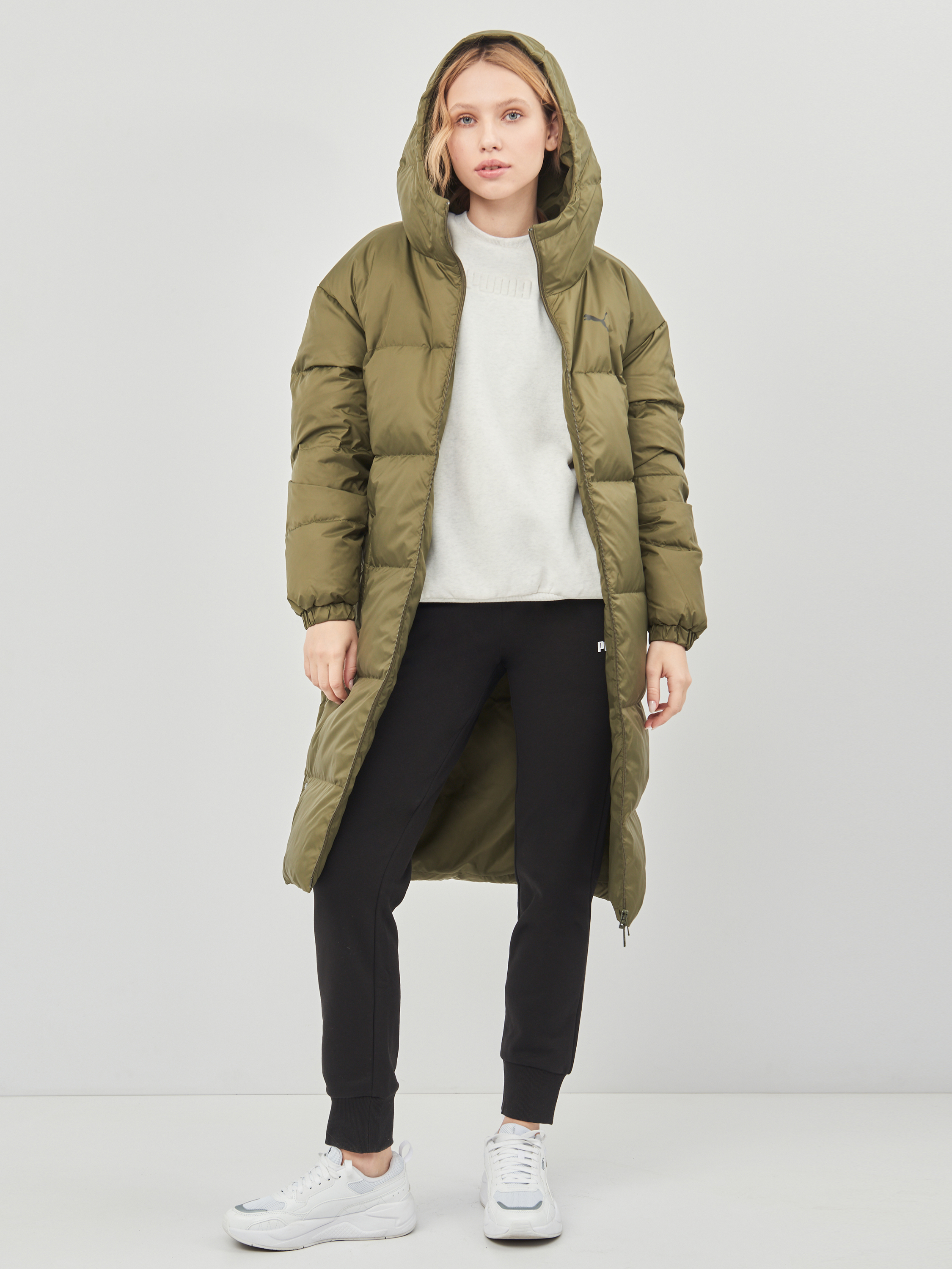 Puma longline shop down coat