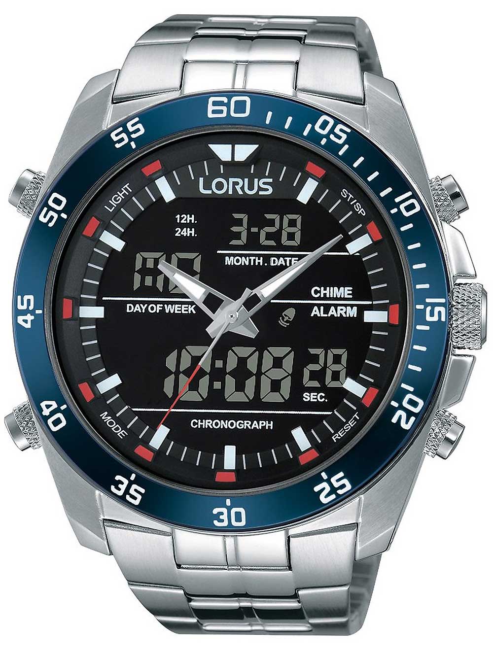 

Часы Lorus RW623AX9 Analog-Digital Alarm Chronograph 46mm 10ATM