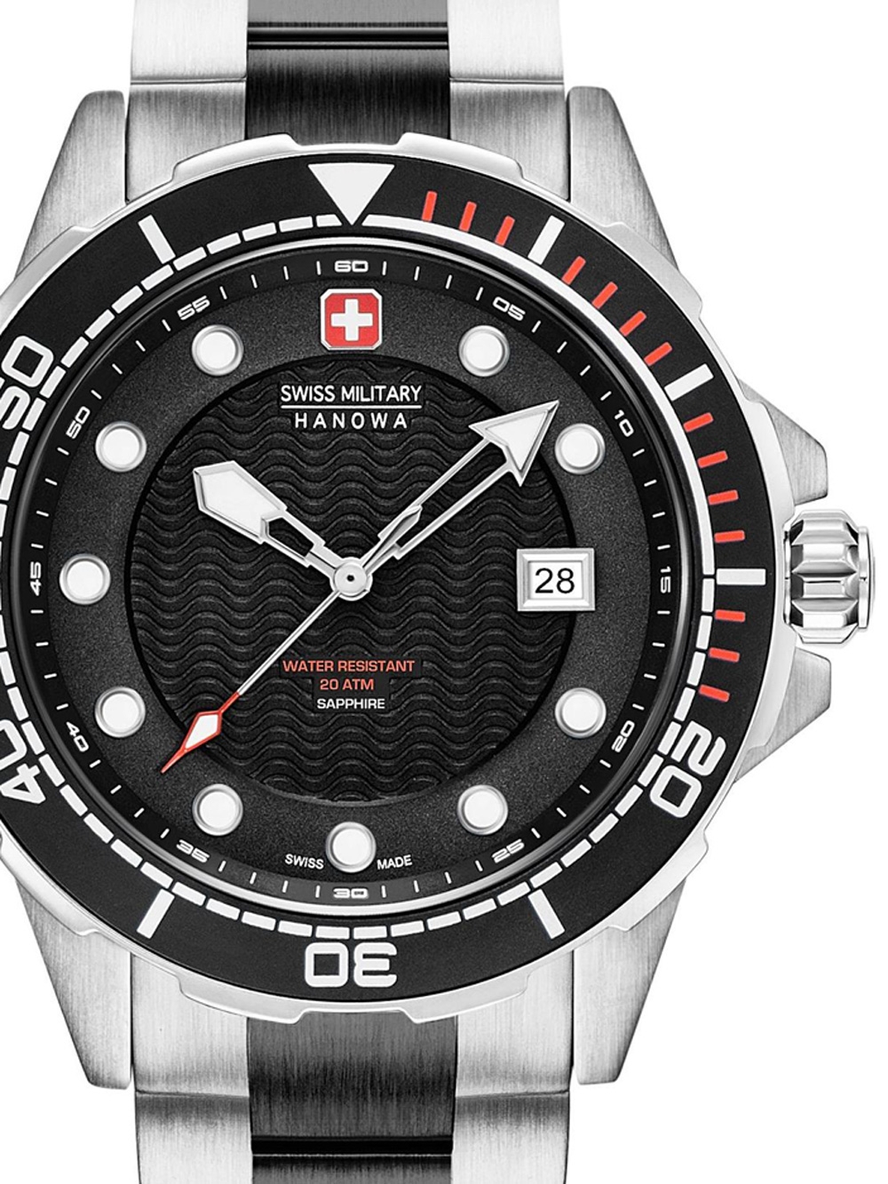 

Часы Swiss Military Hanowa 06-5315.33.007 Neptune Diver Herren 44mm 20ATM