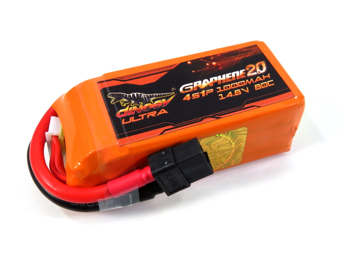 

Аккумулятор полимерно-литиевый Dinogy ULTRA G2.0 Li-Pol 1000mAh 14.8V 4S 80C XT60 76x27x34мм 29803
