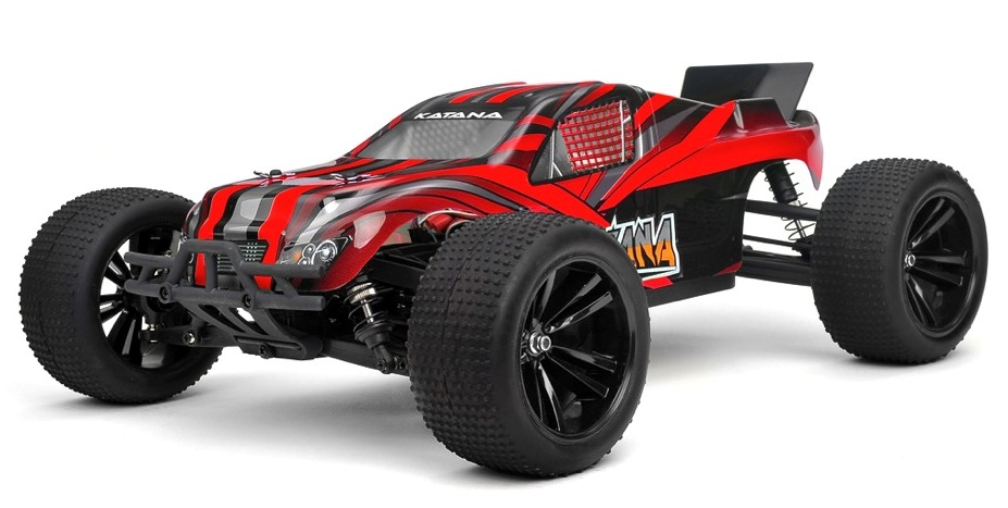 

Машинка на радиоуправлении вездеход джип модель Трагги 1:10 Himoto Katana E10XTL Brushless (красный) 29651