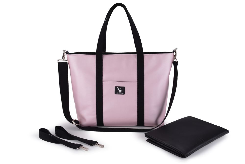 

Сумка для коляски Cottonmoose Shopper 750/146 pearl pink leather (розовая пудра эко-кожа). 31294