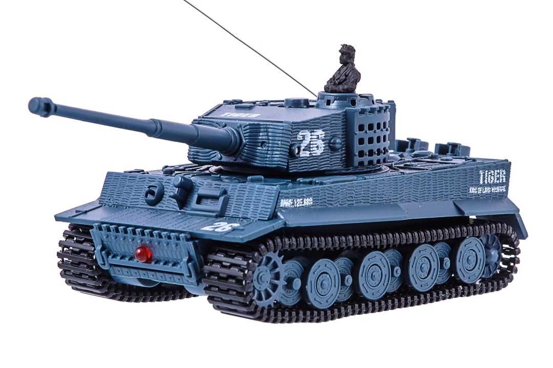 

Танк микро со звуком на радиоуправлении модель 1:72 Tiger (серый) 30150