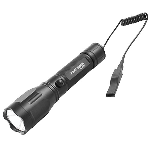 

Фонарь Police QF01-XPE, под ружье, вынос.кнопка, ЗУ 220V/12V, 1x18650/3xAAA, Box. 32349