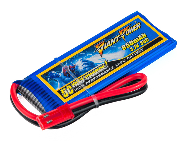 

Аккумулятор полимерно-литиевый Giant Power (Dinogy) Li-Pol 850mAh 3.7V 1S 35C 7x30x52мм JST 29825