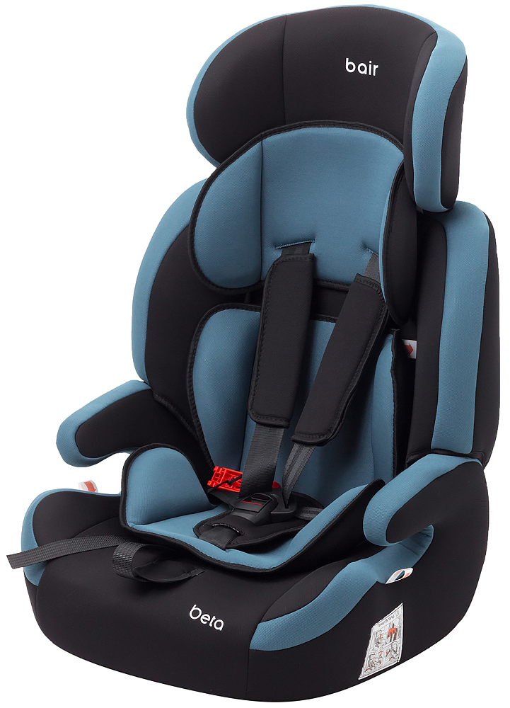 

Автокресло Bair Beta 1/2/3 (9-36 кг) DB1929 черный - темно-бирюзовый. 32886
