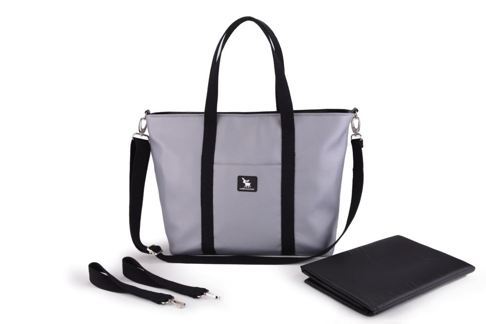 

Сумка для коляски Cottonmoose Shopper 750/147 pearl gray leather (серый эко-кожа). 31295
