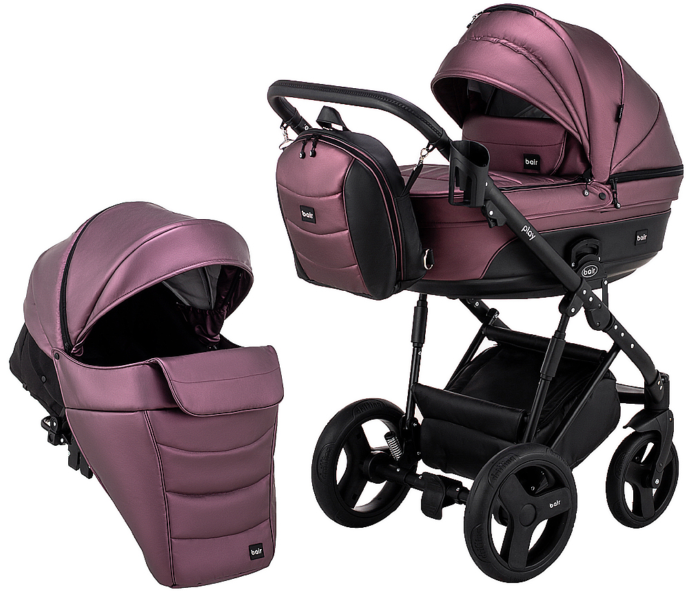 

Коляска 2 в 1 Bair Play Plus BPL-127 фиолет (перламутр) - черный. 33996