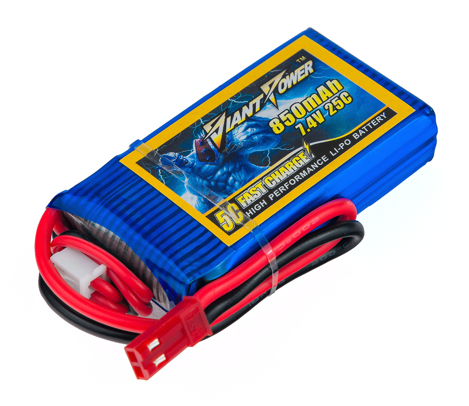 

Аккумулятор полимерно-литиевый Giant Power (Dinogy) Li-Pol 850mAh 7.4V 2S 25C 13x29x55мм JST 29826