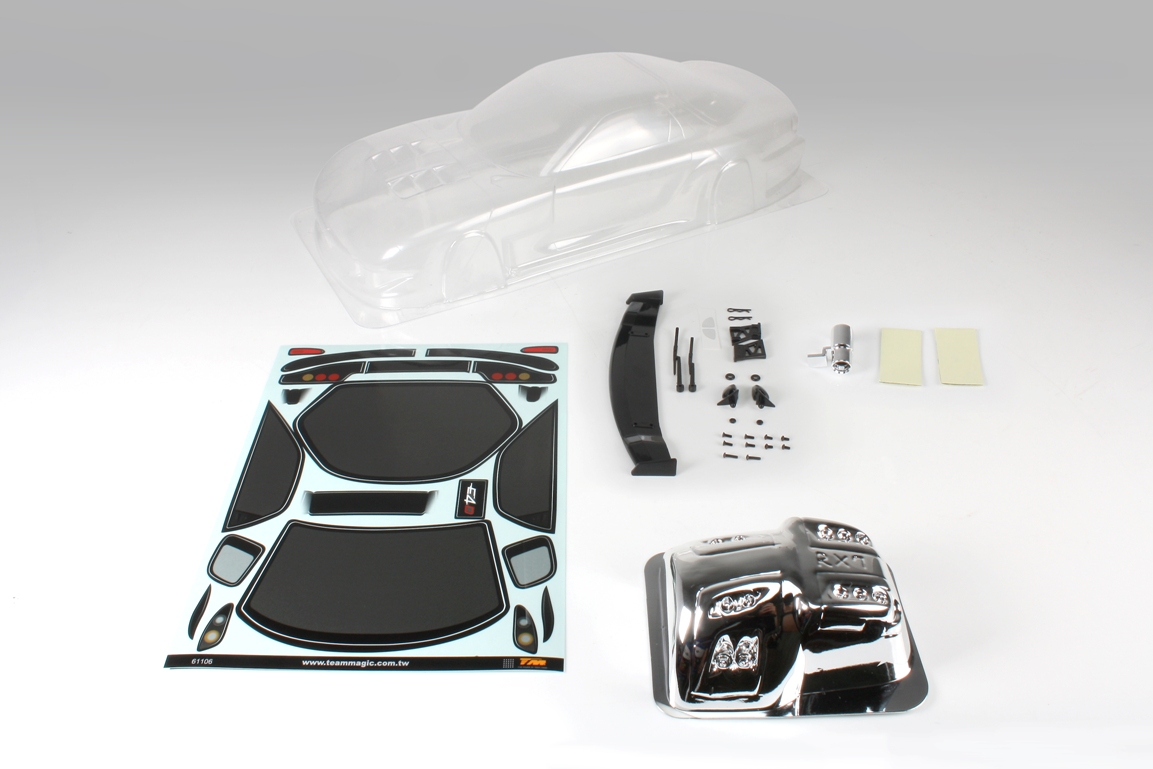 

Team Magic K Factory RX7 Touring Car Body Clear 195mm. 30633