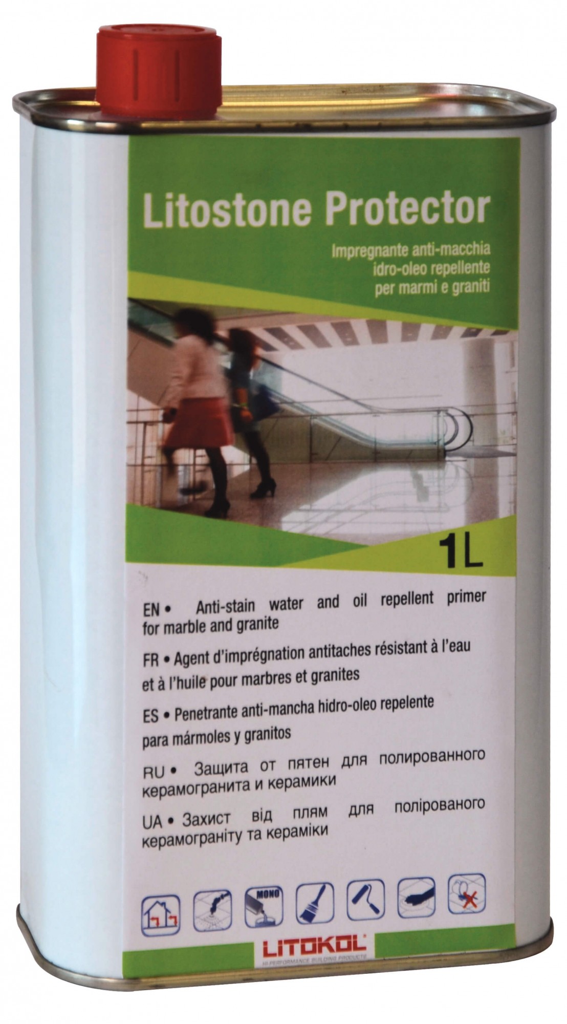 

Пропитка для защиты мрамора ,гранита LITOKOL LITOSTONE PROTECTOR 1 л бесцветный