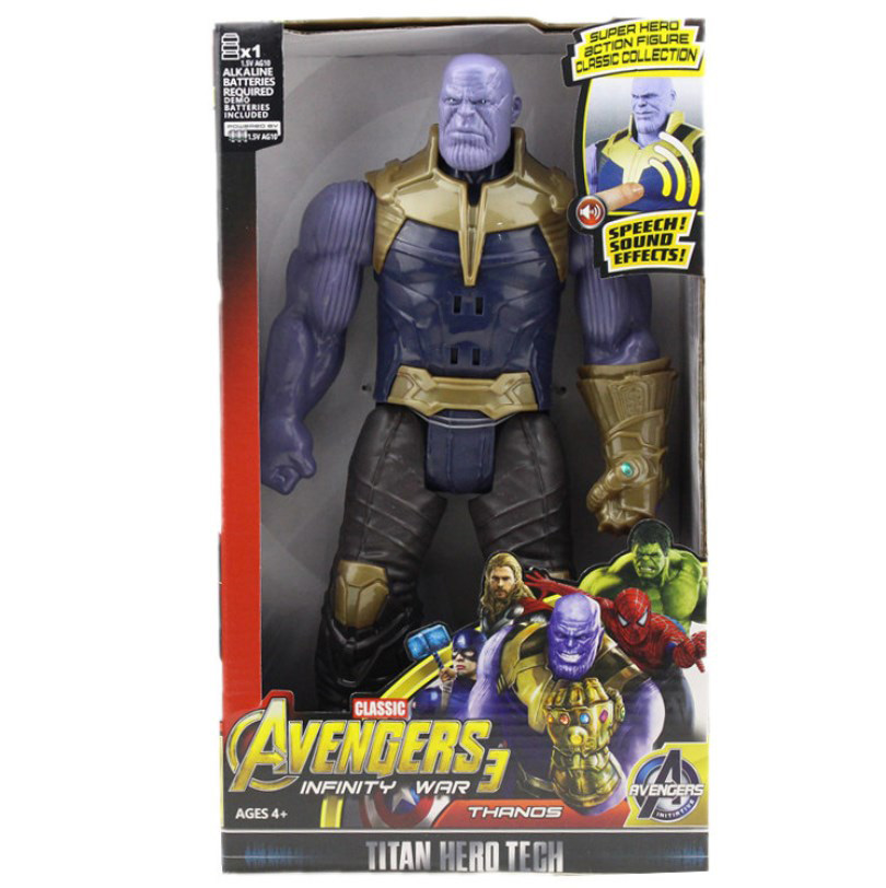 

Фигурка Супер Героя Avengers Танос - Thanos 30 см Свет + Музика (Марвел - Мстители)