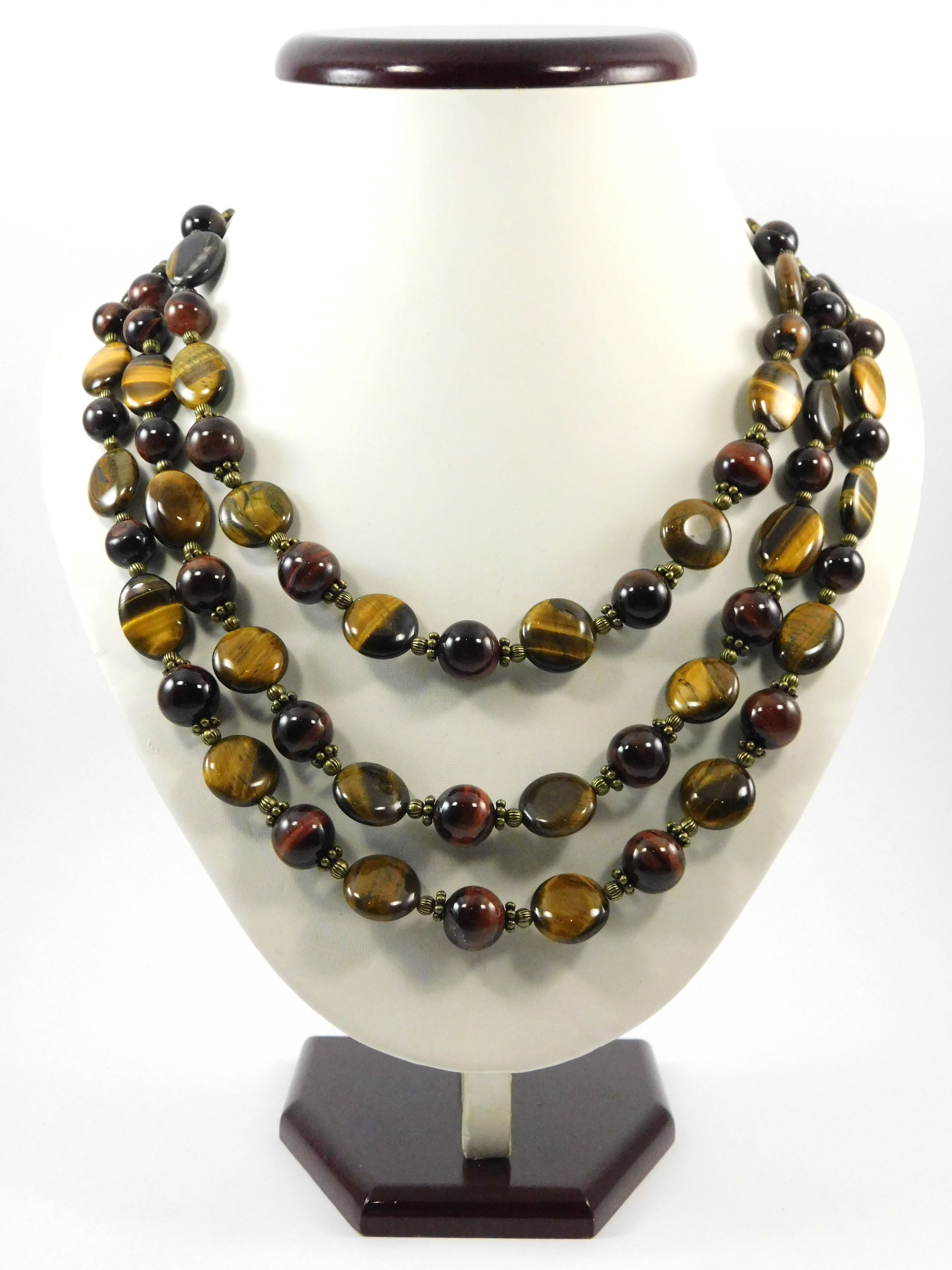 

Ексклюзивне намисто "Руно" Тигрове око 1Дизайн-Студія "FF" 13.03.33.020