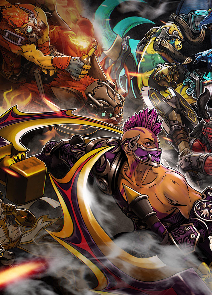 

Фотообои для геймерской комнаты, Dota-Team, 184x254
