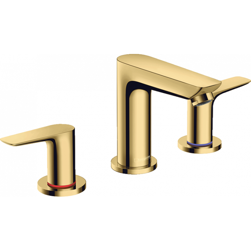 

Смеситель Hansgrohe Talis E на три отверстия с донным клапаном, золото 71733990