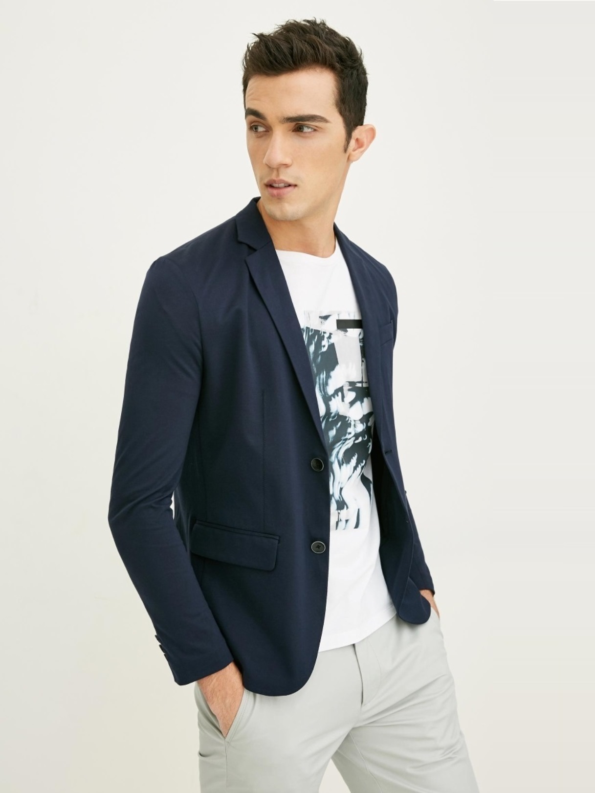 

Льняной пиджак Jack & Jones 217208501  Синий, Льняной пиджак Jack & Jones 217208501 M Синий