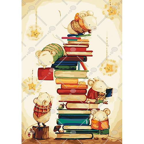 

Картина по номерам «Маленькие читатели» Идейка (КНО4111)