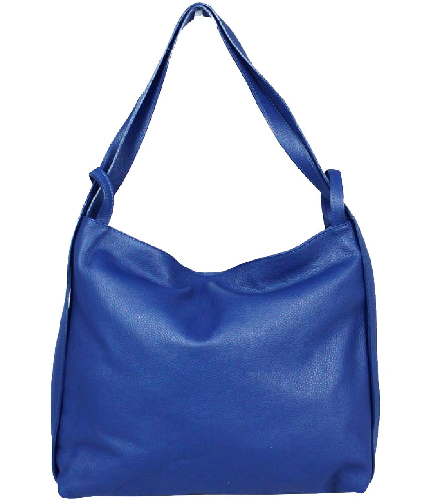 

Женская кожаная сумка-рюкзак Italian Bags DB7077 blue