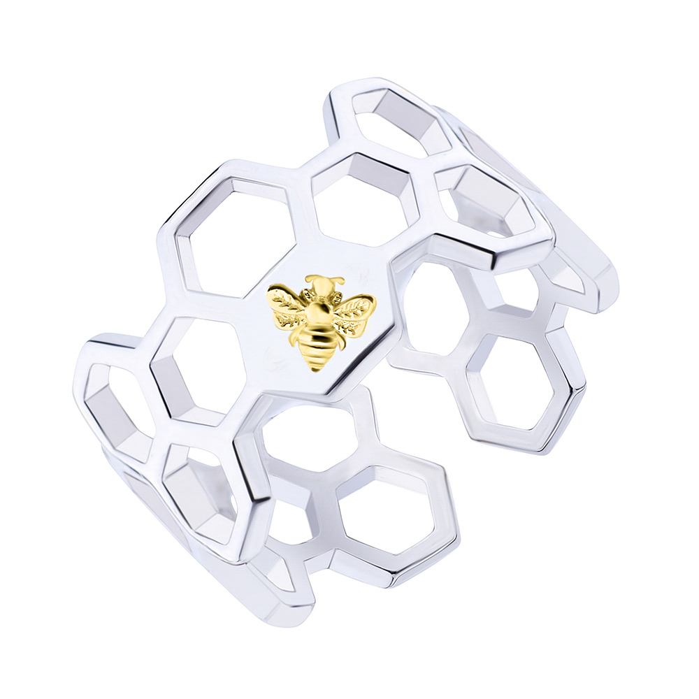 

Серебряное кольцо Silvex925 «Пчелы и Соты» 18.0 мм модели КК24/1040-18