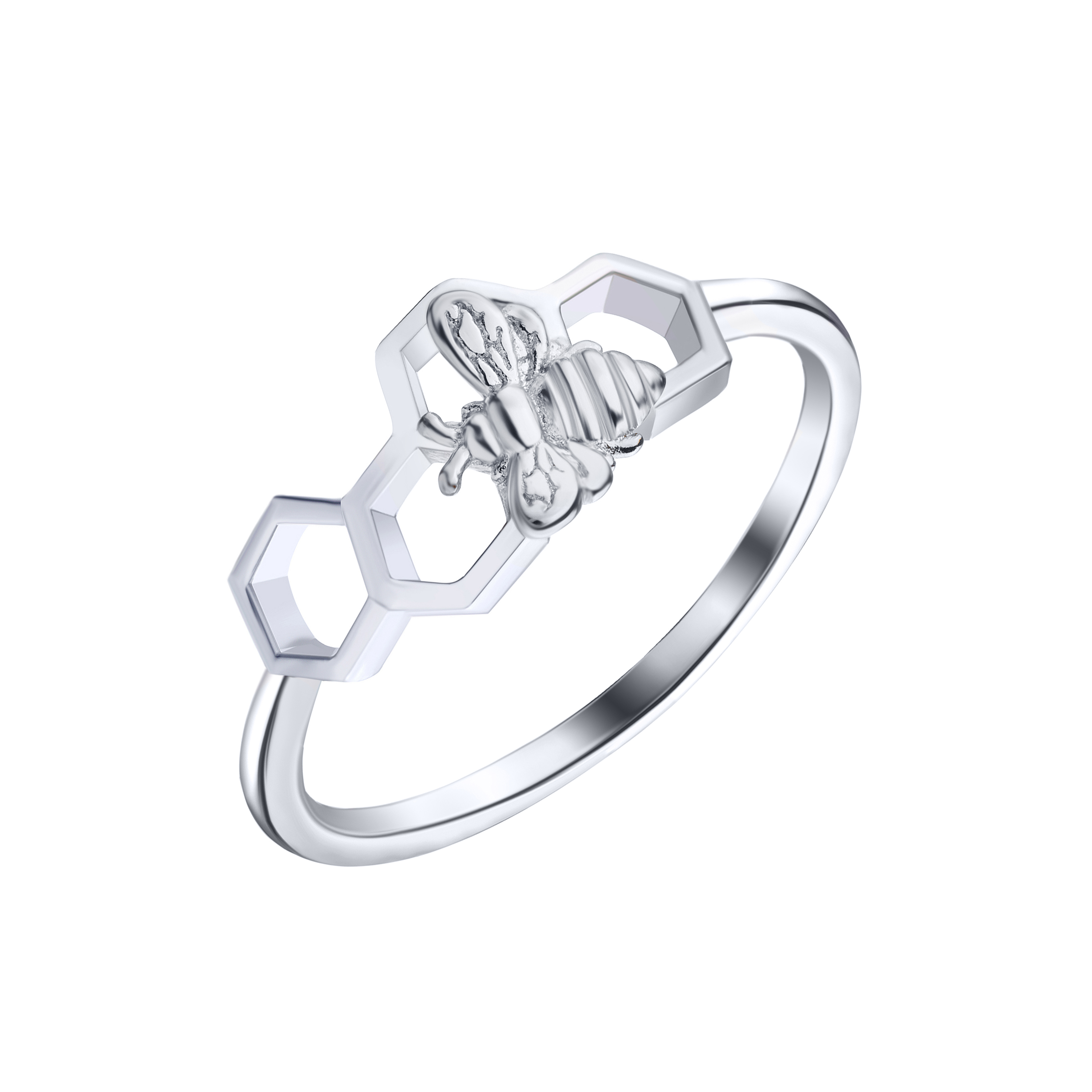 

Серебряное кольцо Silvex925 «Пчелы и Соты» 17.0 мм модели К2/1120-17