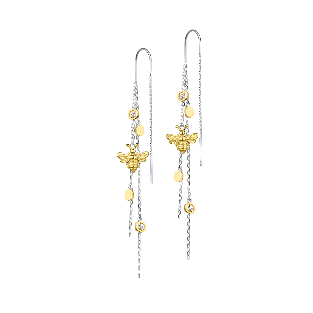 

Серебряные серьги Silvex925 «Пчелы и Соты» модели С24/1244