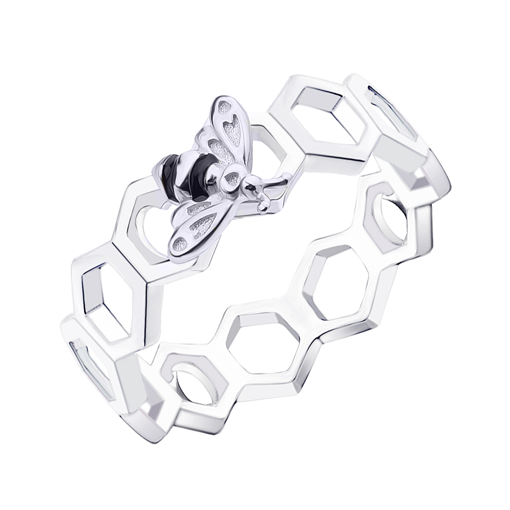 

Серебряное кольцо Silvex925 «Пчелы и Соты» 16.5 мм модели К2/1122-16,5