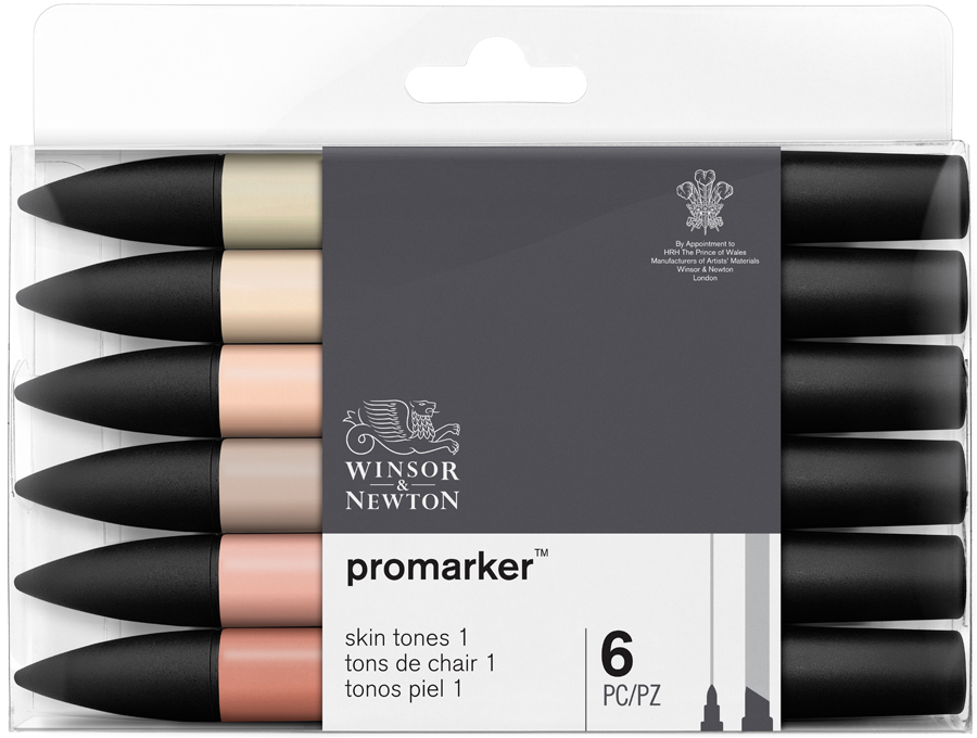 

Набор маркеров Winsor&Newton ProMarker 6шт. Телесные тона