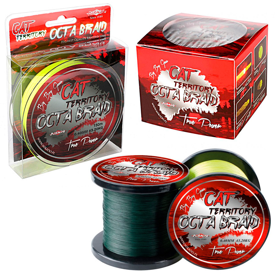 

Шнур Mikado Cat Territory 8 Octa Braid 300 м 0.70мм 76.40 кг Желтый