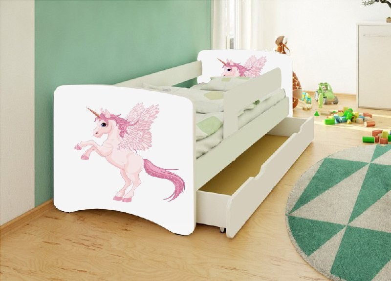 

Ліжко дитяче Happy Baby Єдиноріг рожевий 70*140