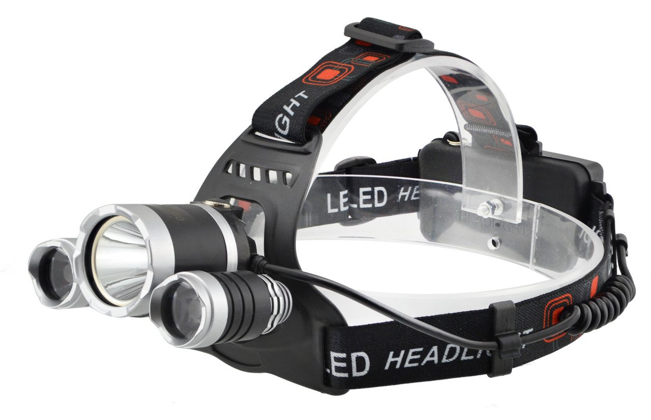 

Налобный фонарь Police MBF RJ-3000 (Cree T6+2Q5, 1600 люмен, 4 режима работы, 2 зарядных устройства 2x18650)