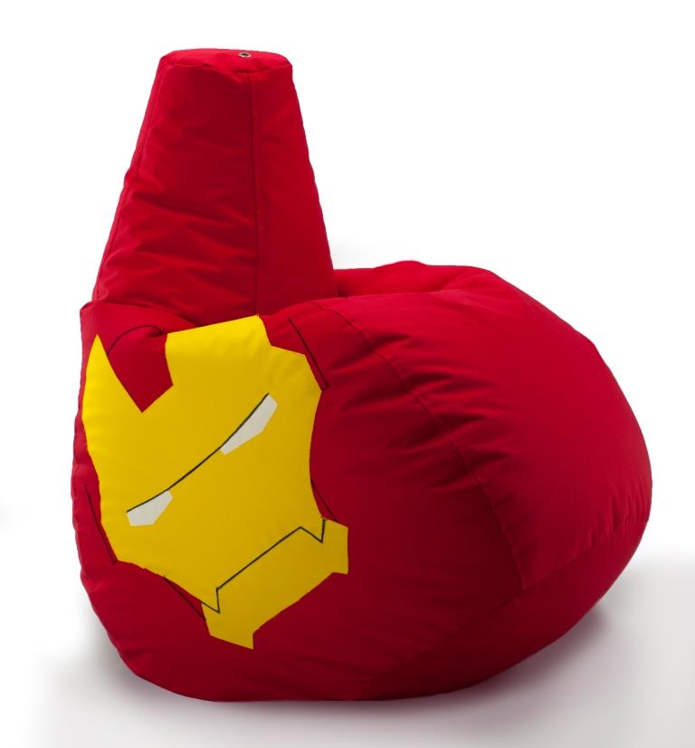 

Кресло-груша Frameless Furniture Marvel Iron Man (Железный человек Марвел) XL 100x140 Оксфорд 600PU Красное (BM-1102)