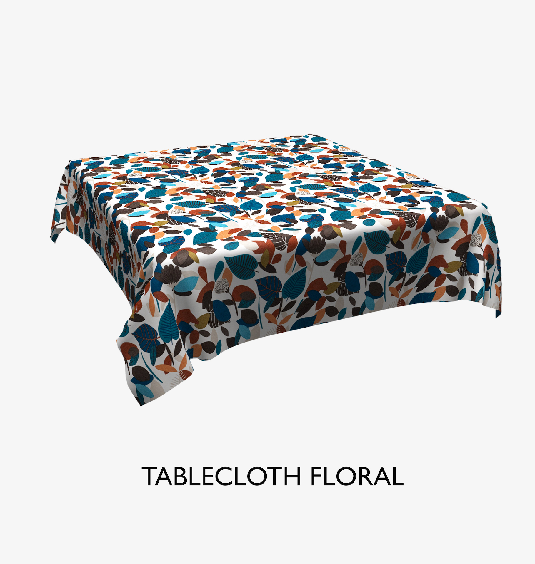 

Скатерть на стол из ткани хлопок синяя листва с тефлоновой пропиткой BIG YETI 140х240 см (sk-121620v2)