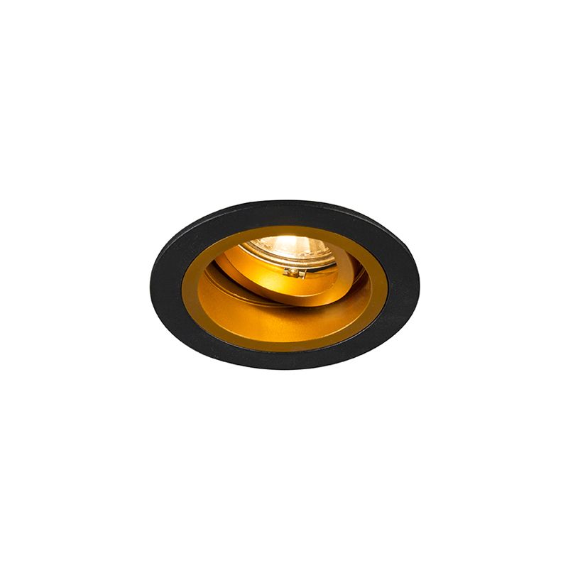 

Светильник точечный врезной Zuma Line 92702 CHUCK DL ROUND BLACK-GOLD