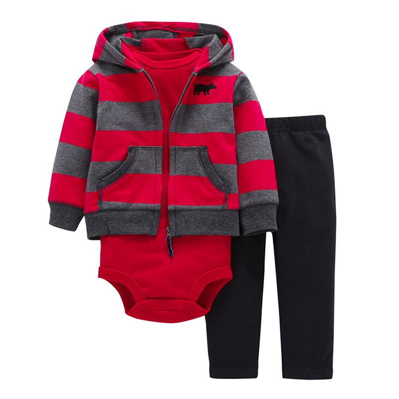 

Комплект для мальчика 3 в 1 Песик Berni Kids (68 / 6 мес) Красный (47243)